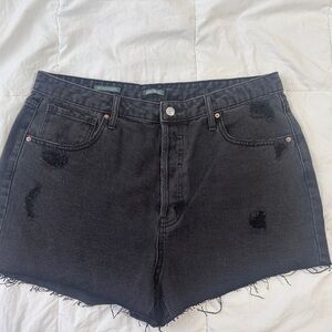 Wild Fable Black Distressed Jean Shorts
